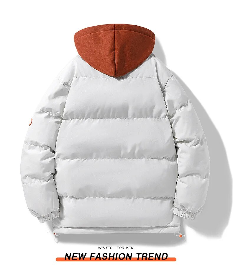 Men's Down Suit Winter Vacation Two Pieces Fashion Brand Thickened Warm Waterproof Cotton Couple Bread Coat_voghion.com