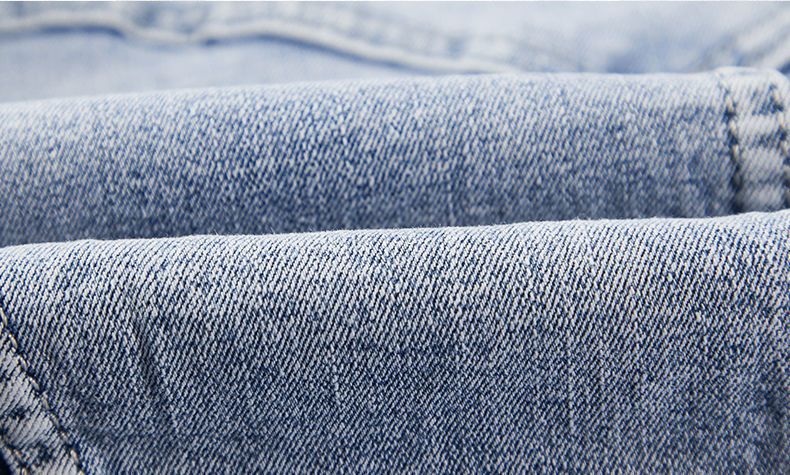 Ensemble deux pièces tendance pour homme, veste en jean et jean, tissu tricoté décontracté_voghion.com