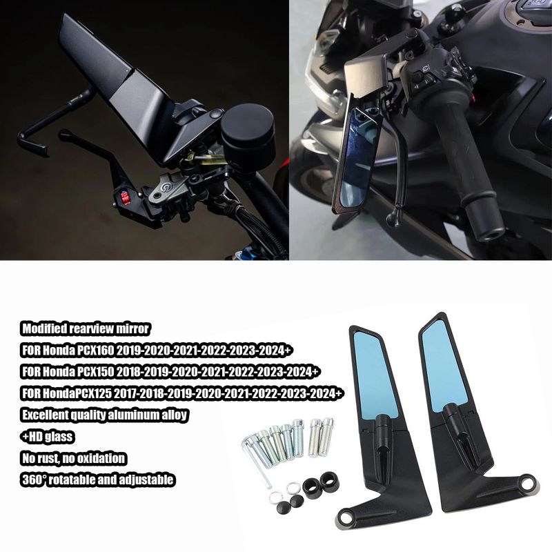 FOR Honda PCX160 PCX150 PCX125 Motorcycle Mirror Wind Wing side Rearview Reversing mirror Motorcycle Accessories_voghion.com