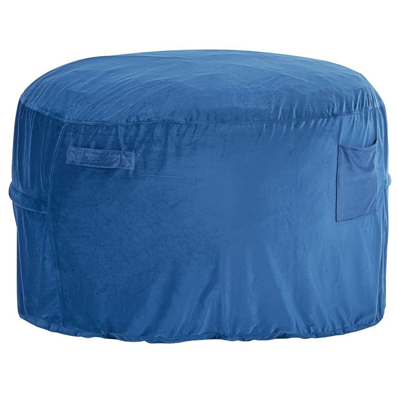 Bean Bag Chair, Round BeanBag Chair With Removable & Washable Cover For Adult, Dutch Velvet & High-Density Foam Filling Adult Bean Bag With_voghion.com
