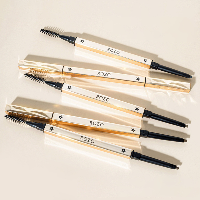 Head Eyebrow Double Pencil Long Lasting Waterproof Black Brown Eye Brow Pen Tint Mascara Enhance Cosmetics_voghion.com