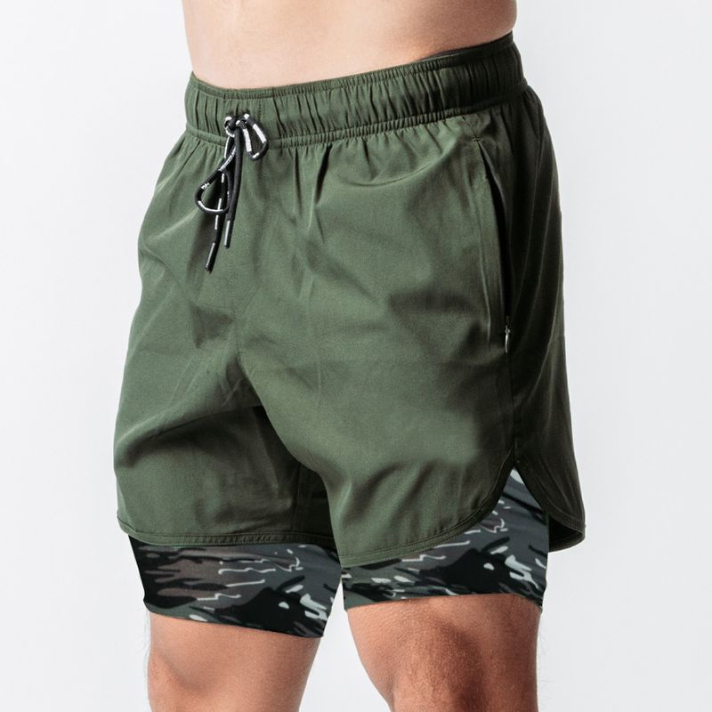 Men's Quick-Dry Running Shorts - Breathable Workout Shorts With Zipper Pockets & Inner Liner - Lightweight Athletic Training Shorts_voghion.com
