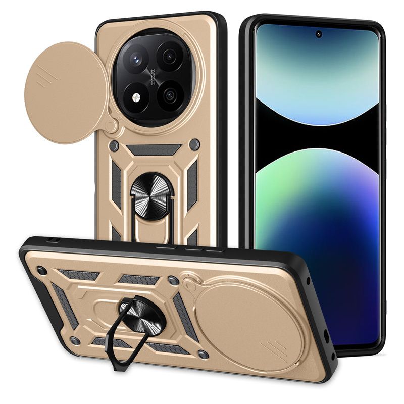 Custodia magnetica per Xiaomi Note 14 13 12 11 10 9 Pro Plus 5G 12S con protezione per obiettivo della fotocamera scorrevole e Redmi 14C 13C 12C._voghion.com