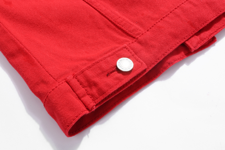 Nuova giacca di jeans da donna primavera e autunno 2022 giacca di jeans corta casual da donna versione coreana giacca di colore solido_voghion.com