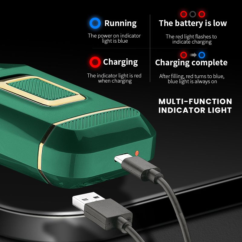 Kemei KM-2031 Nuovo rasoio da barba elettrico professionale impermeabile per uomo Rasoio con ricarica USB_voghion.com