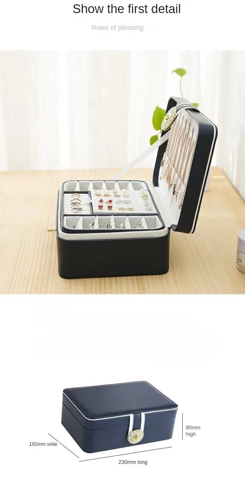 Double-layer large capacity multi-layer jewelry box_voghion.com