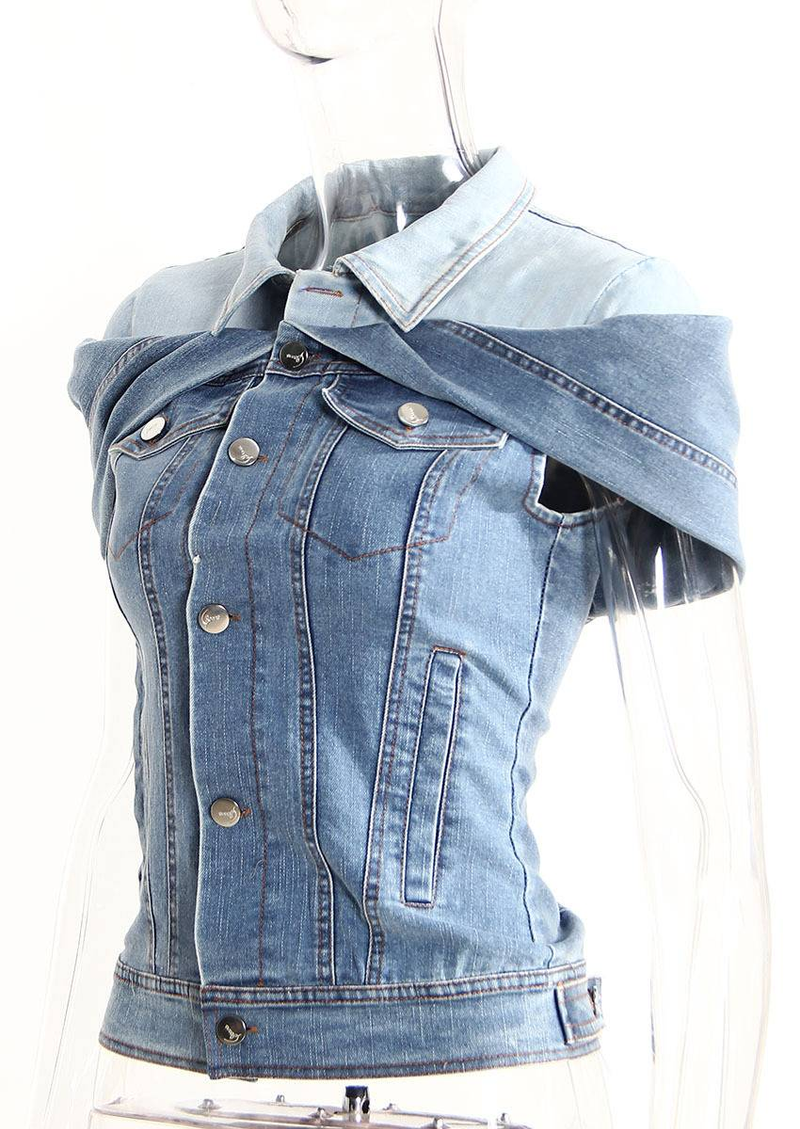 Noua cămașă cool cu nasturi, cămașă skinny jeans, culori asortate, talie cu un singur umăr, bluză cu tanin_voghion.com