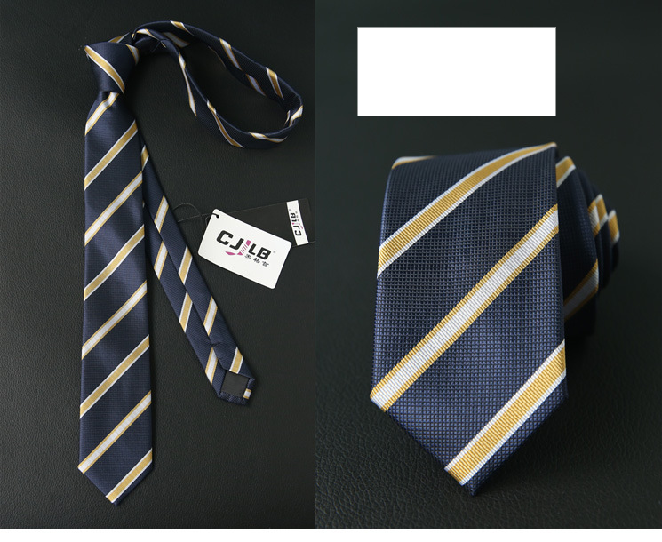 Unisex Men's and women's tie narrow polyester silk business British tie 6CM_voghion.com