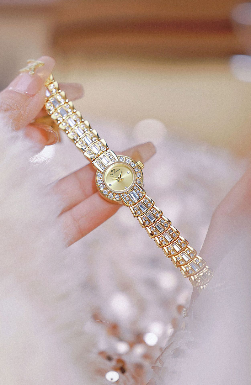 BS Nuovo Orologio da donna Orologio con bracciale in diamanti Orologio al quarzo Vintage Retro Brillante Orologio da donna_voghion.com