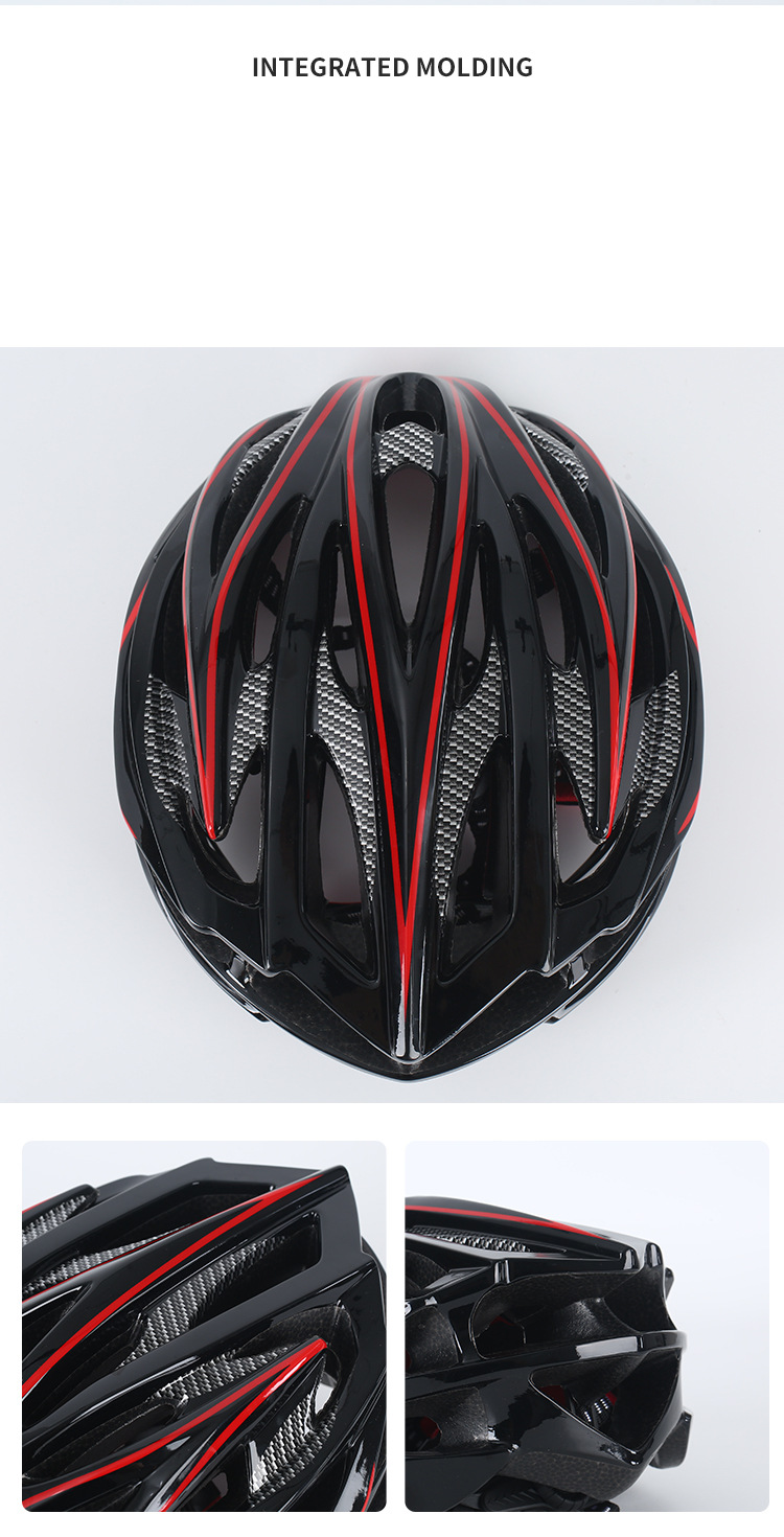 Casco da ciclismo per esterni casco da bicicletta leggero traspirante a forma integrata casco da montagna per protezione stradale_voghion.com