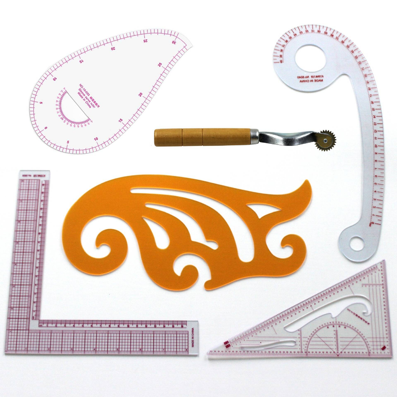 Set rigle multifuncționale DIY, riglă cu mânecă, riglă pentru yardaje, riglă curbă, riglă pentru matlasare, riglă pentru cusut_voghion.com