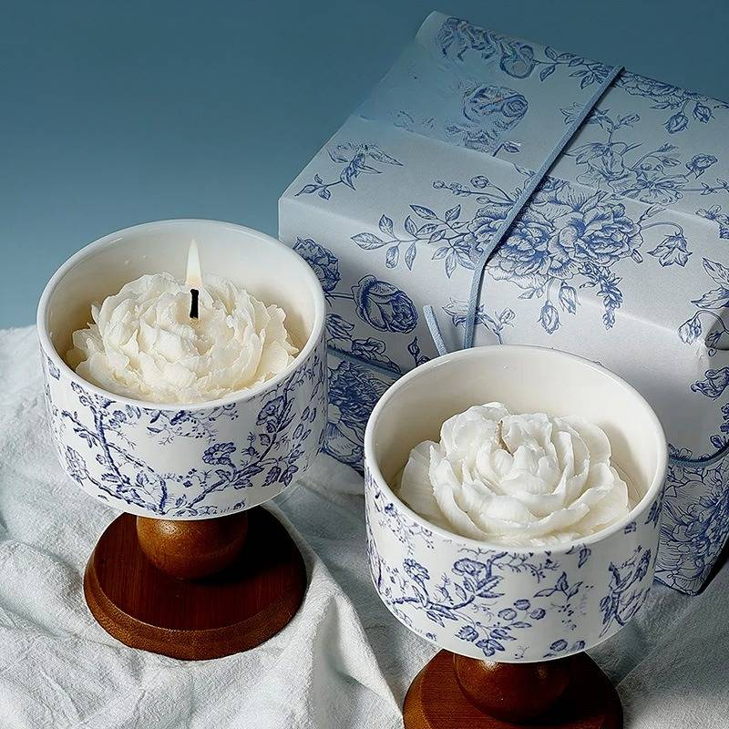 Kaarsen Camellia Geurkaars Cadeauset Elegante Bloemige Aromatherapie Kaarsen Voor Verjaardagen Bruidsmeisjes Cadeaus Kerst Huisdecoratie Met Premium Sojawas_voghion.com
