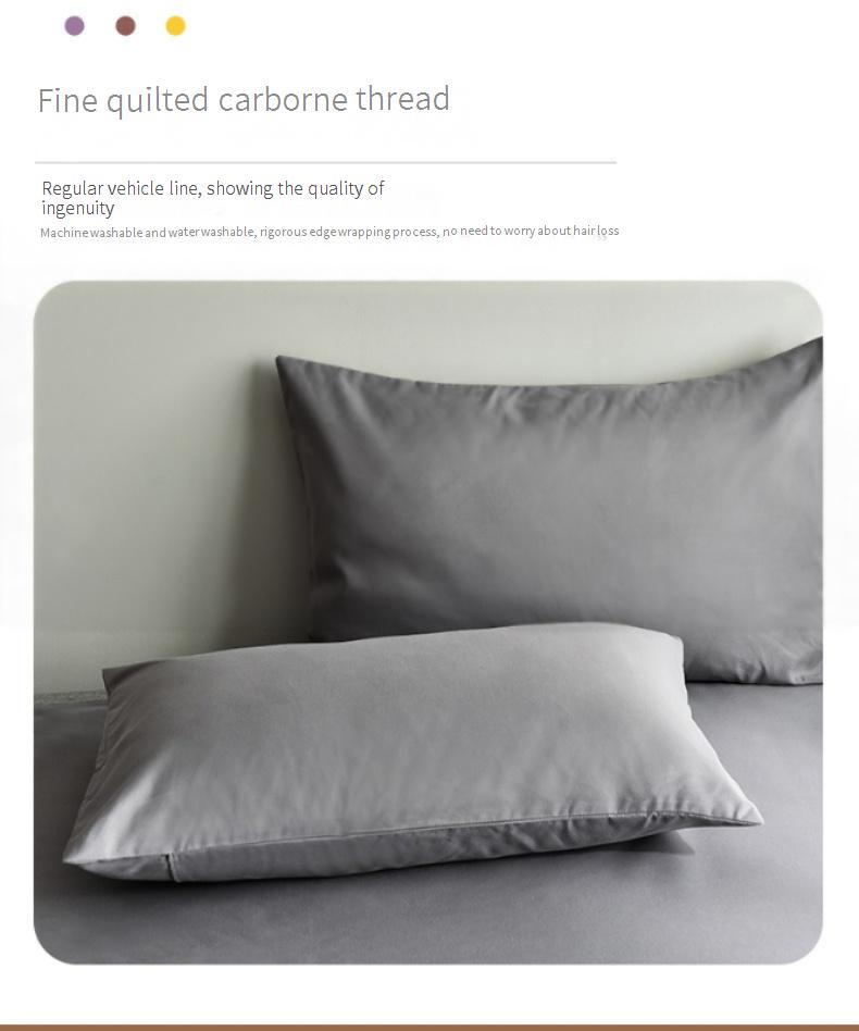 Sanded Pillowcases Microfiber Pillowcases Single Double Solid Color Pillowcases Pillow Core Cover_voghion.com