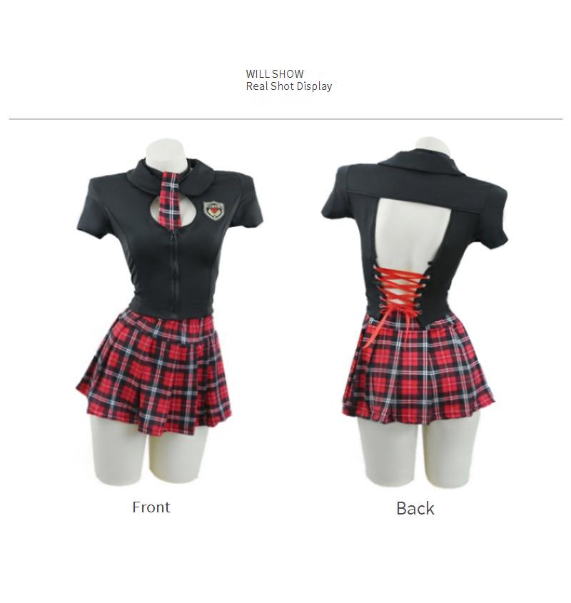 Sexy Sailor Schoolgirl Costume - Roleplay Jk Uniform With Tie, Mini Skirt & Panties | Soft Milk Silk Fabric | One Size Fits Most | Lolita, Cosplay_voghion.com