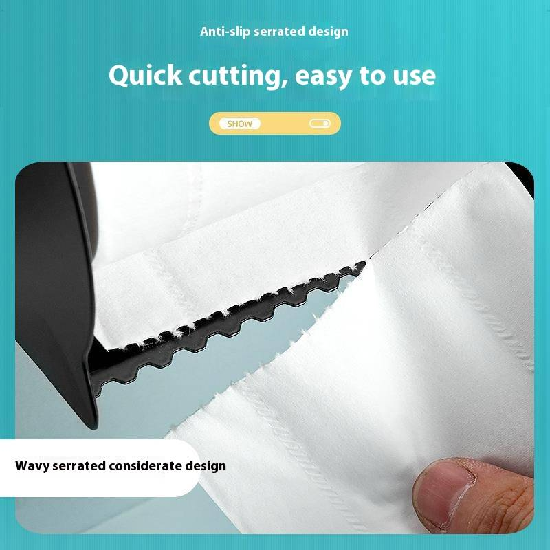 Aluminum Toilet Paper Holder – Wall-Mounted, No-Drill Bathroom Tissue Dispenser (Oval, Black, Oxidized Finish, Rustproof)_voghion.com