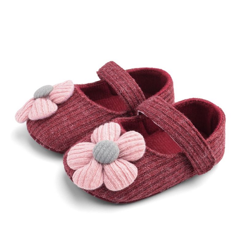 Weiche Sohle Blume Pre-Walking Niedlichen Stil Mädchen Baby Tuch Wanderschuhe_voghion.com