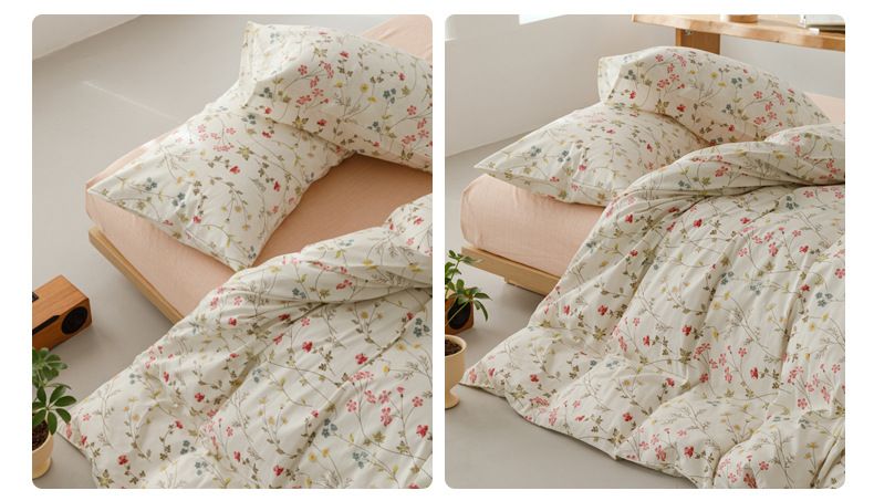 Conjunto de cama 100% algodão dos anos 40 - Capa de edredom com estampa boho de 3 peças e fronhas para dormitório_voghion.com