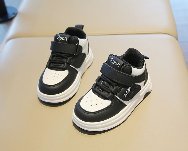 Nya små vita flickskor High Top Pojkar Casual Board Shoes Mjuka sulor Babyskor_voghion.com