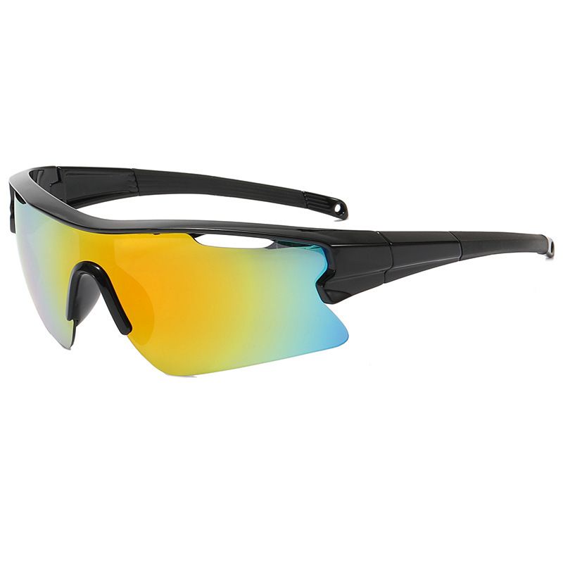 Lunettes de soleil de sport demi-monture pour moto, vélo, coupe-vent, protection UV, PC, extérieur_voghion.com