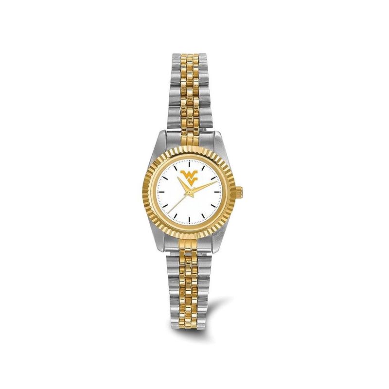 LogoArt West Virginia University Pro Two-tone Ladies Quartz Watch_voghion.com