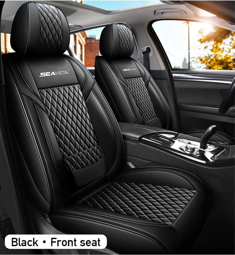Universal Covers PU Leather Car Seat Cushions Four Seasons Breathable Mats Front/Back Seats Protective Pads Auto Goods_voghion.com