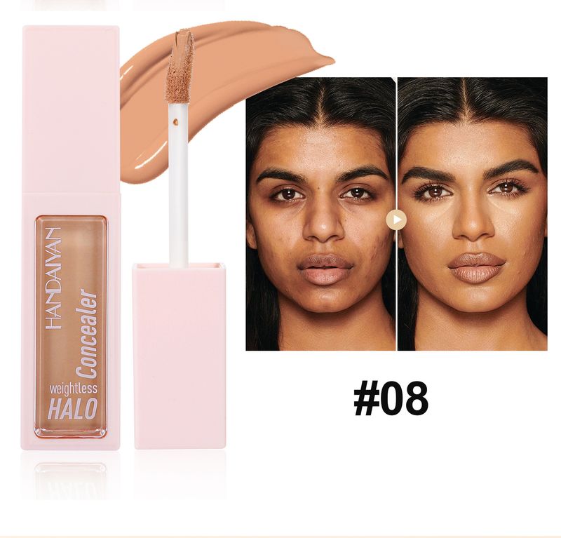 Corretivo líquido HANDAIYAN de 8 cores - minimiza os poros, duradouro, não acumula, cobre acne e manchas_voghion.com