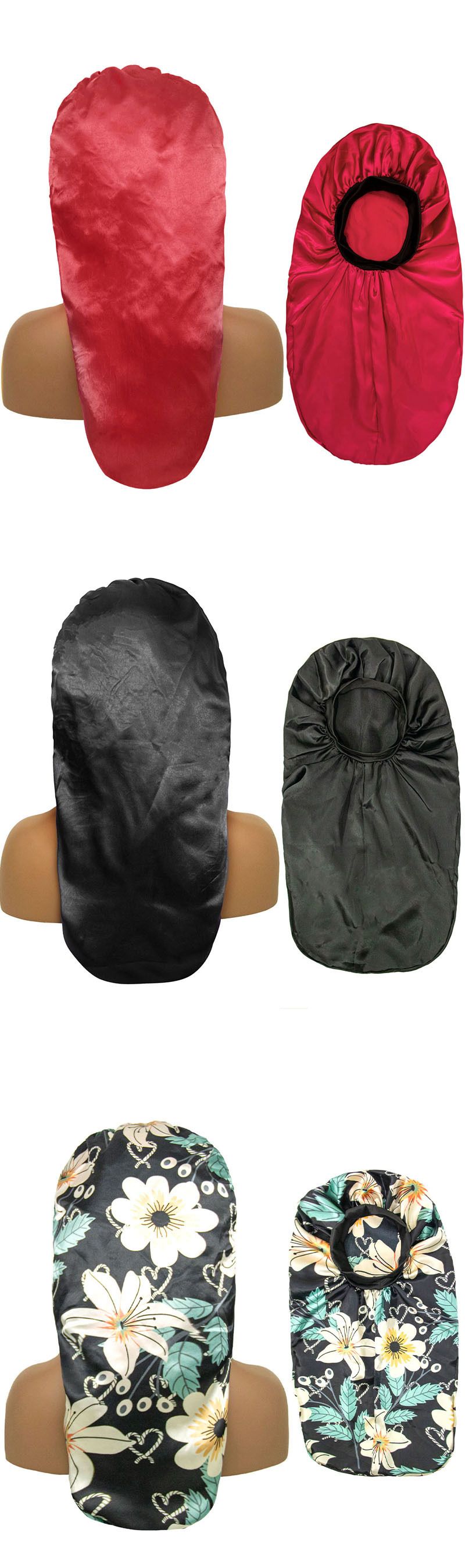New Silk Long Hat Hot Selling Elastic Wide Brim Sleeping Hat Hair Care Hat One Piece Dropshipping_voghion.com