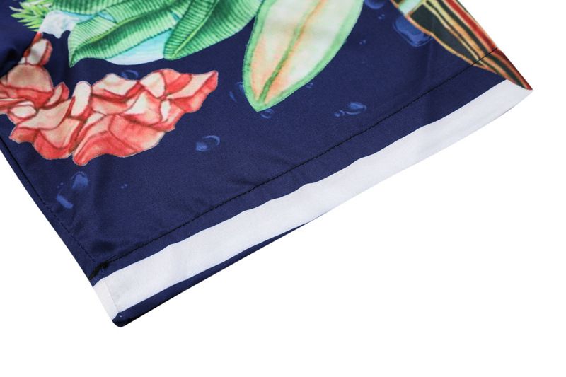 Ropa para hombre, estilo urbano, camisa floral, traje, playa, surf, camisa con estampado completo, cárdigan informal, pantalones cortos a juego para hombre_voghion.com