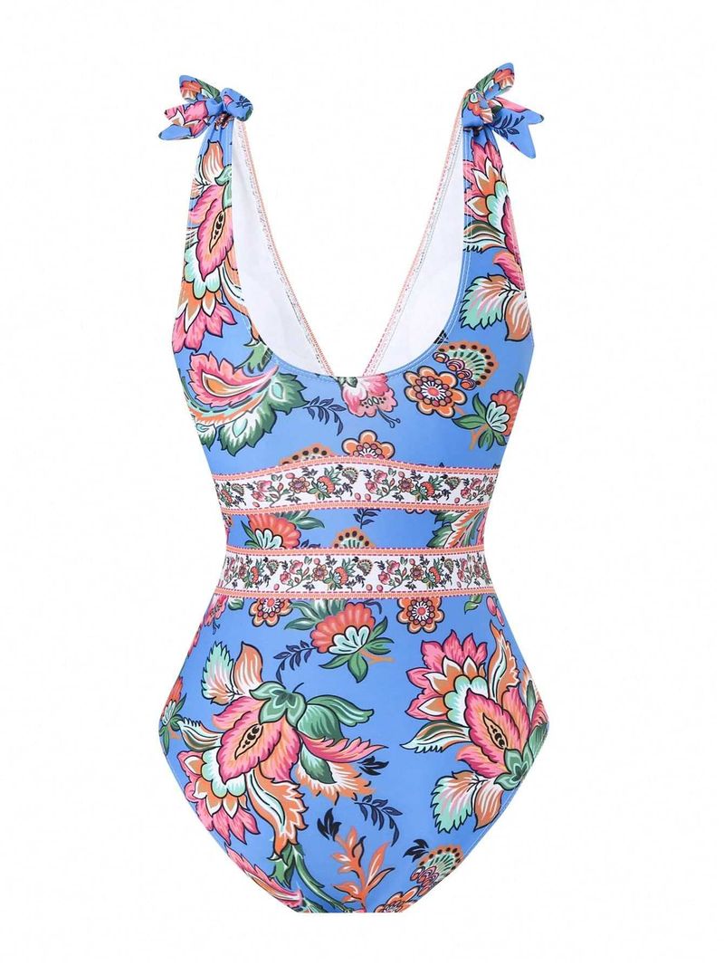 Maillot de bain une pièce style ethnique pour femme, vêtements de plage, source chaude_voghion.com