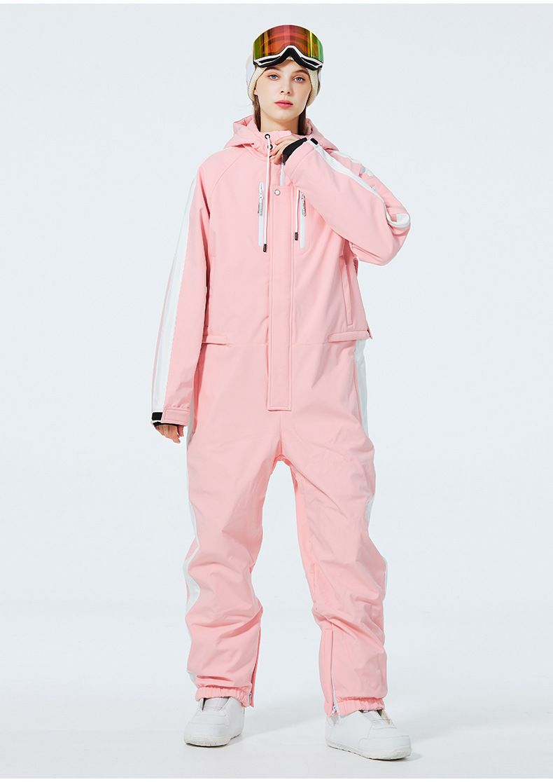 Combinaison de ski unisexe une pièce pour hommes et femmes – Combinaison de snowboard d'hiver coupe-vent et imperméable_voghion.com