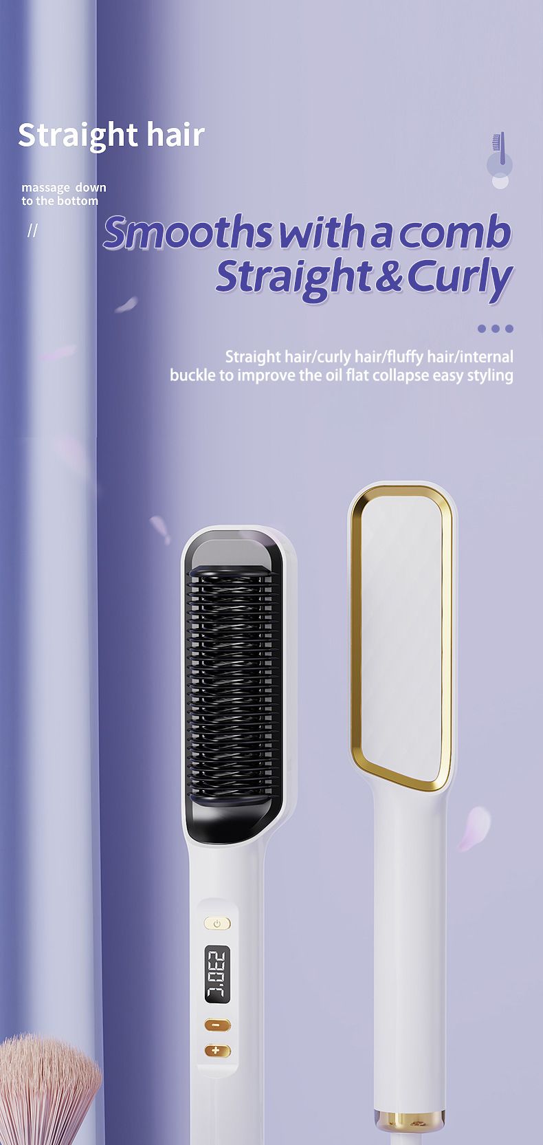 New Direct Negative Ion Straightener Does Not Hurt Hair, Lazy People, Straight and Dual purpose Clipper Electric Curling_voghion.com