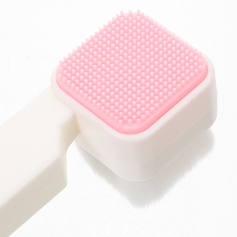 Hautpflegebürste Gesichtswäscher Gesichtsreinigungsbürste Doppelseitiges Gesichtspeeling_voghion.com