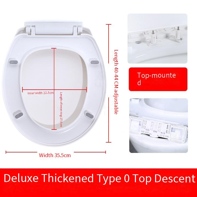 Toiletzittingen Huishoudelijk Verdikt Vertragen Eén Knop Snelle Installatie Toiletdeksel Oude Stijl U-vormig_voghion.com