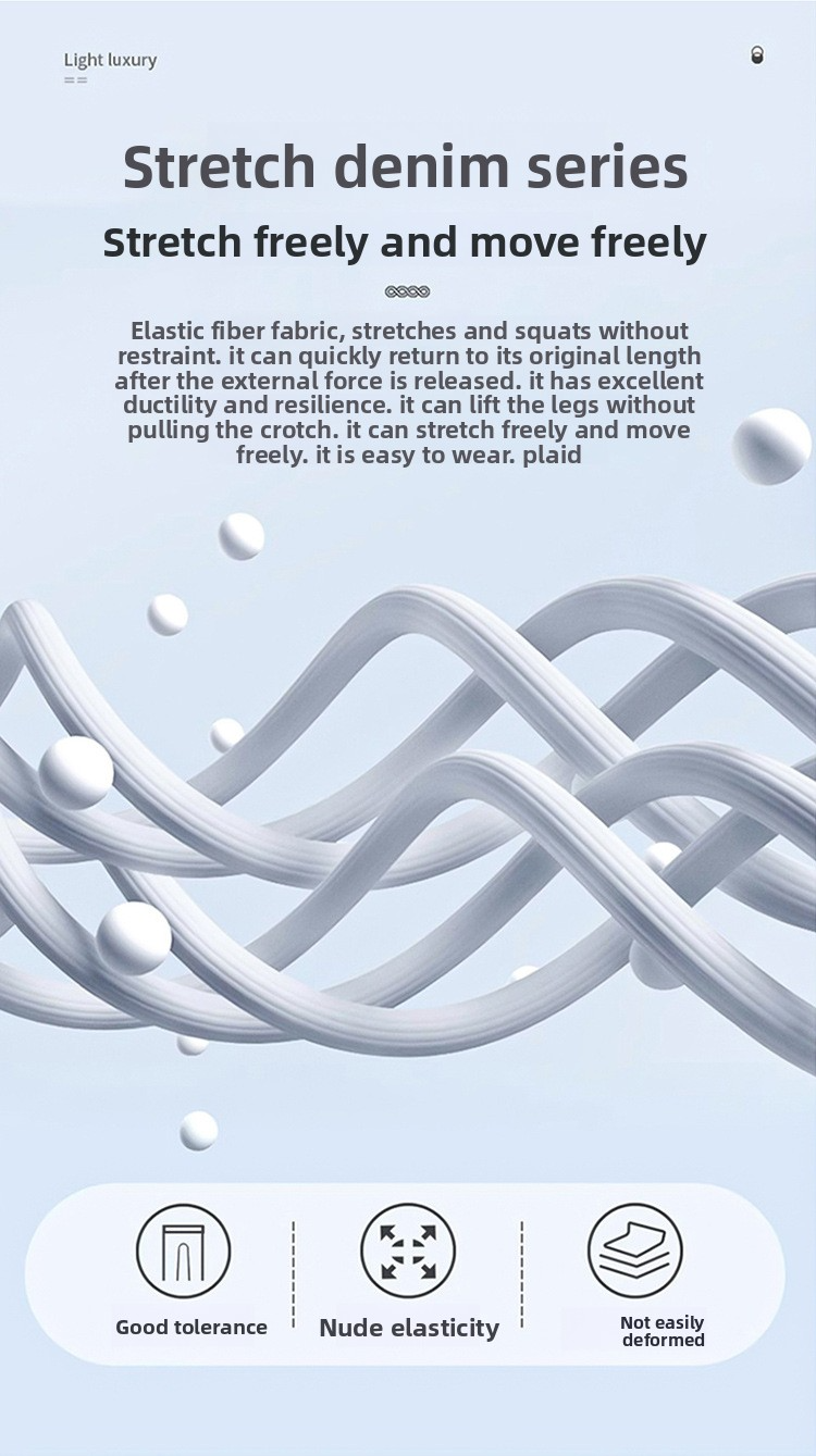 Jeans haut de gamme, produits européens, pantalons pour homme, broderies tendance printemps-été, pantalon slim droit en denim léger et extensible_voghion.com