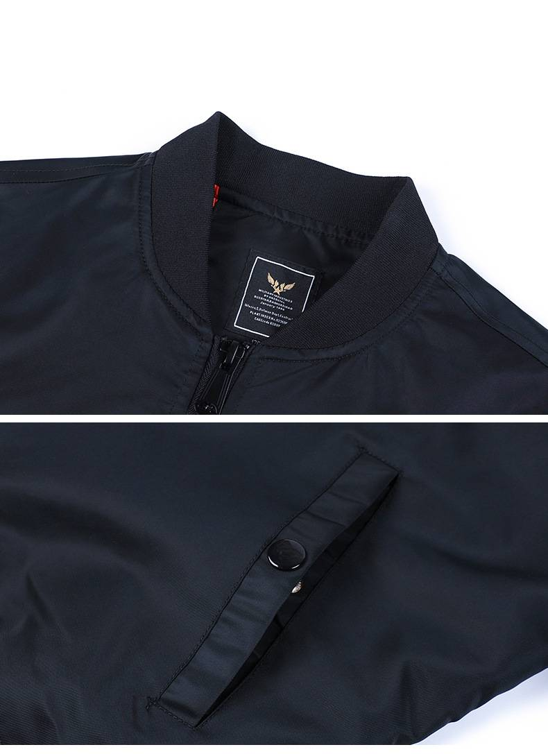 Men's Clothing Trendy Bomber Jacket Men's Air Force Baseball Uniform Large Size Workwear Jacket Handsome_voghion.com
