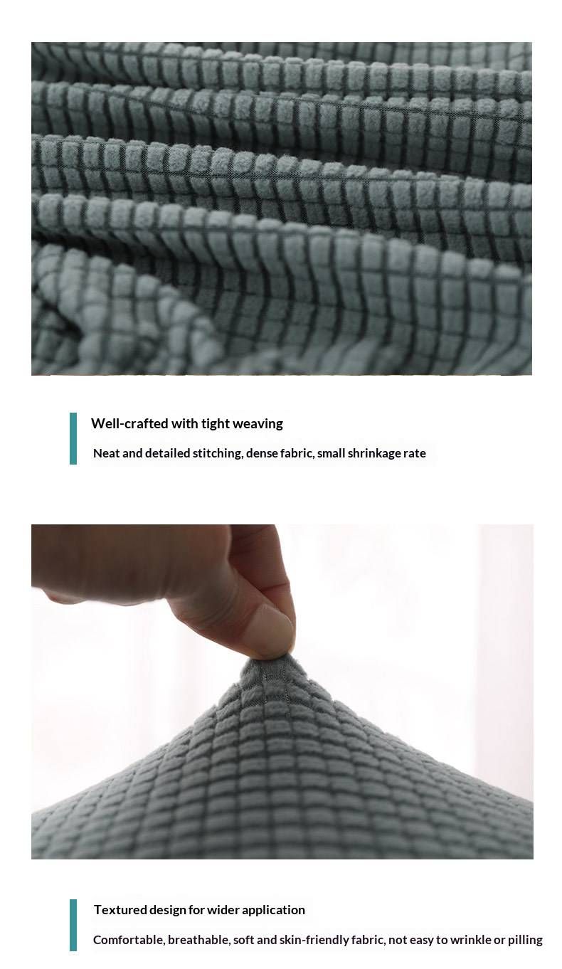 Premium Polyester Fleece Chair Covers – Universal Stretchable Seat Protectors For Dining Chairs, Stools & Benches_voghion.com