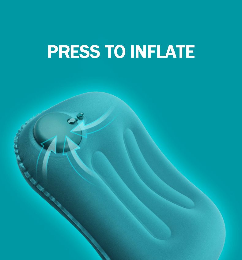 Camping Iatable Aircraft Car Folding Portable Travel Waist Pillow Neck Cushion Office Supplies_voghion.com