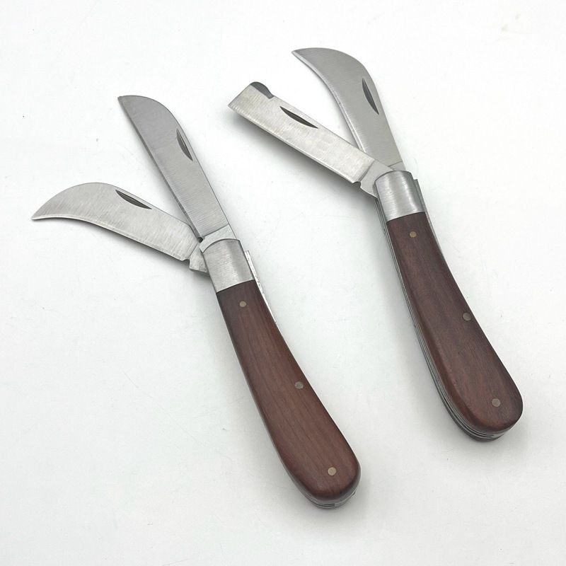 Outdoor Mushroom Folding Portable Multi-Functional Tool Dual-Use Grafting Curved Blade Double-Edged Sharp Electrician_voghion.com