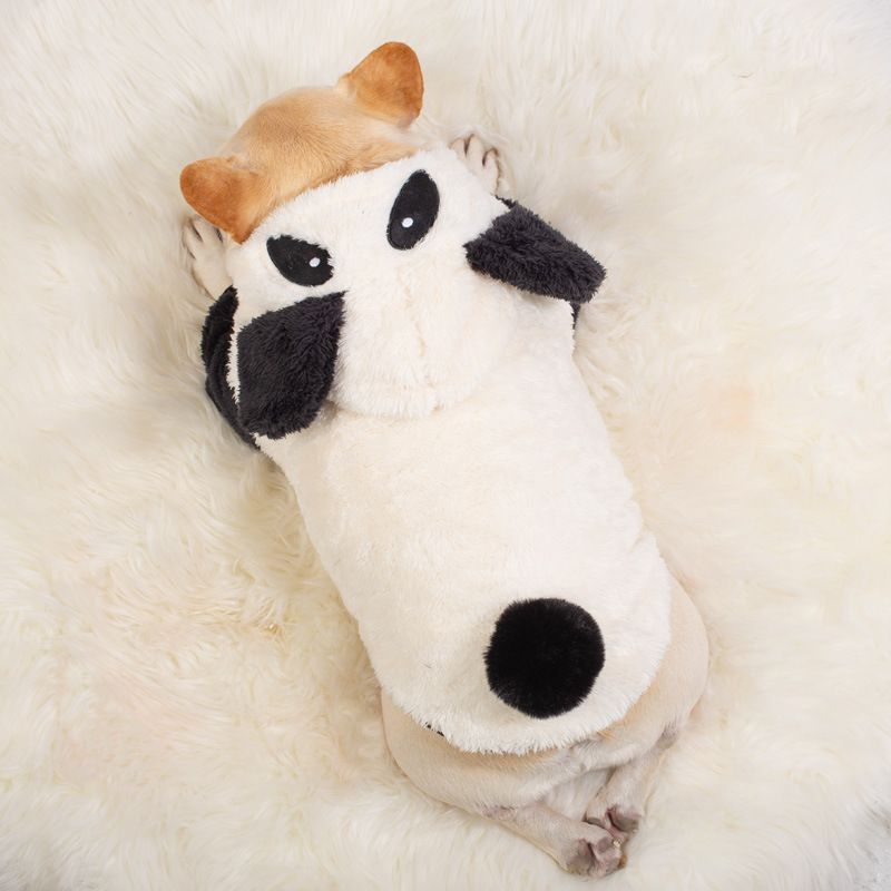 New Pet Clothes Autumn Winter Outfit Plush Sweatshirt French Bulldog Pug Bichon Thickened Warm Small Dog Apparel_voghion.com