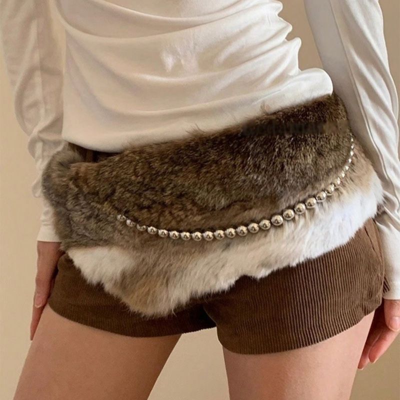 Boncuklu Patchwork Kemer Çok İşlevli Peluş Stil_voghion.com