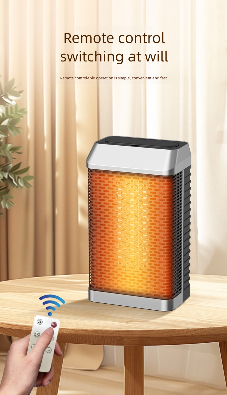 Intelligent Oscillating Heater - PTC Fast Heating Electric Desk Fan With Thermostat, New Product For Home Office_voghion.com