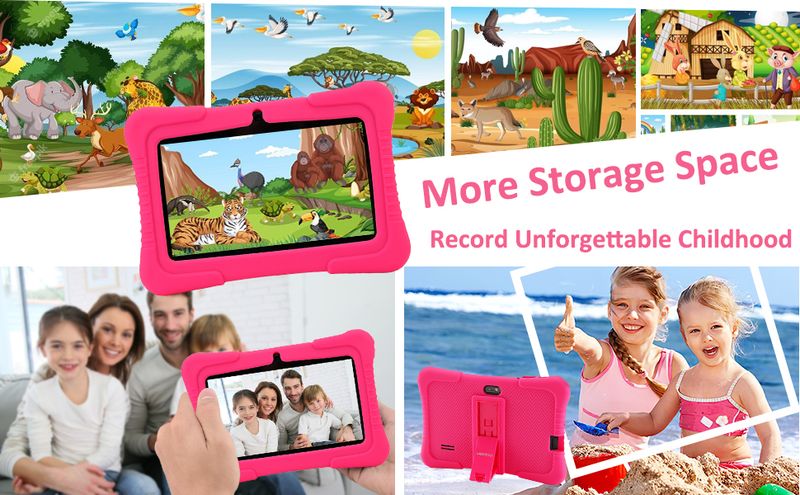 10-Zoll-Tablet-PC für Kinder, Touchscreen, Animation, Android 10, GPS, WiFi vorinstalliert, mit Lern-Apps_voghion.com