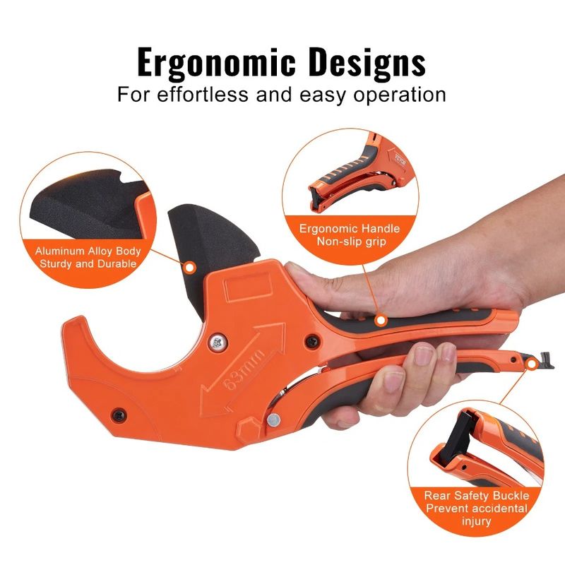 Tubo in PVC PP-R con diametro esterno per taglierina in PVC, utensile per taglio tubi in PE, tubo in PVC 2 con taglierina a cricchetto 0-2-1, lama di ricambio SK5, CPVC pesante_voghion.com