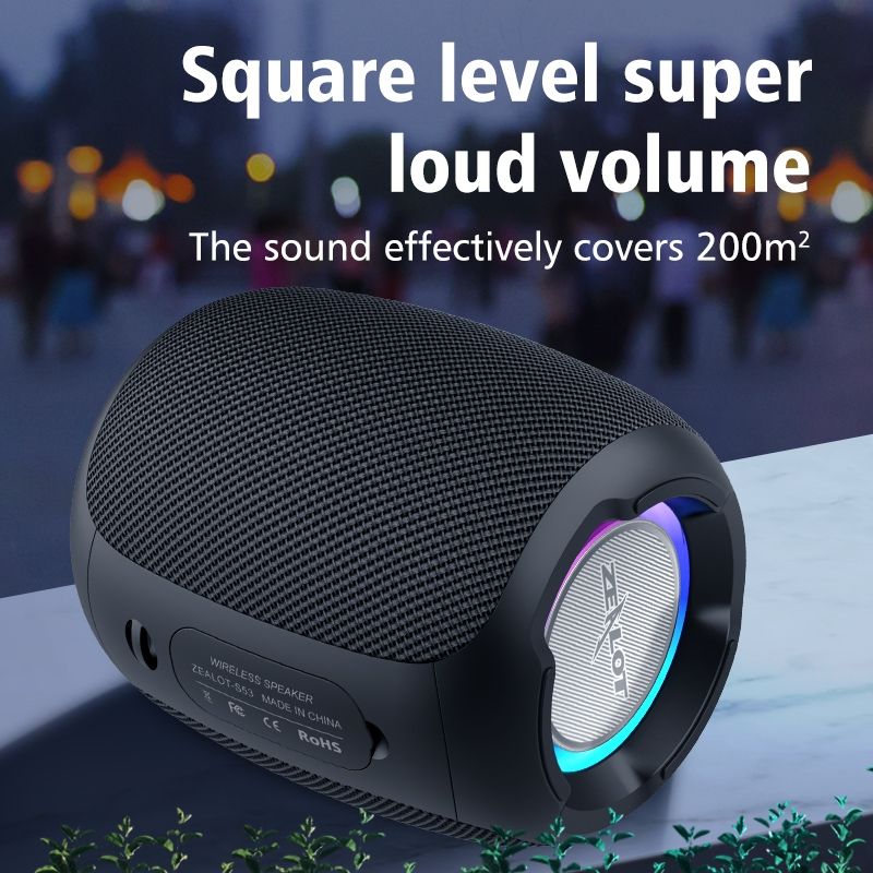 S53 IPX6 vattentät bärbar färgglad trådlös Bluetooth-högtalare (kamouflage)_voghion.com