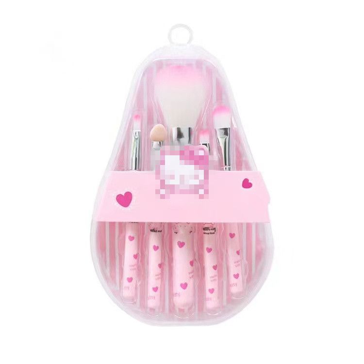 Cartoon Anime 5-teiliges Augenwerkzeug-Set für unterwegs, tragbares Make-up-Pinsel-Set_voghion.com