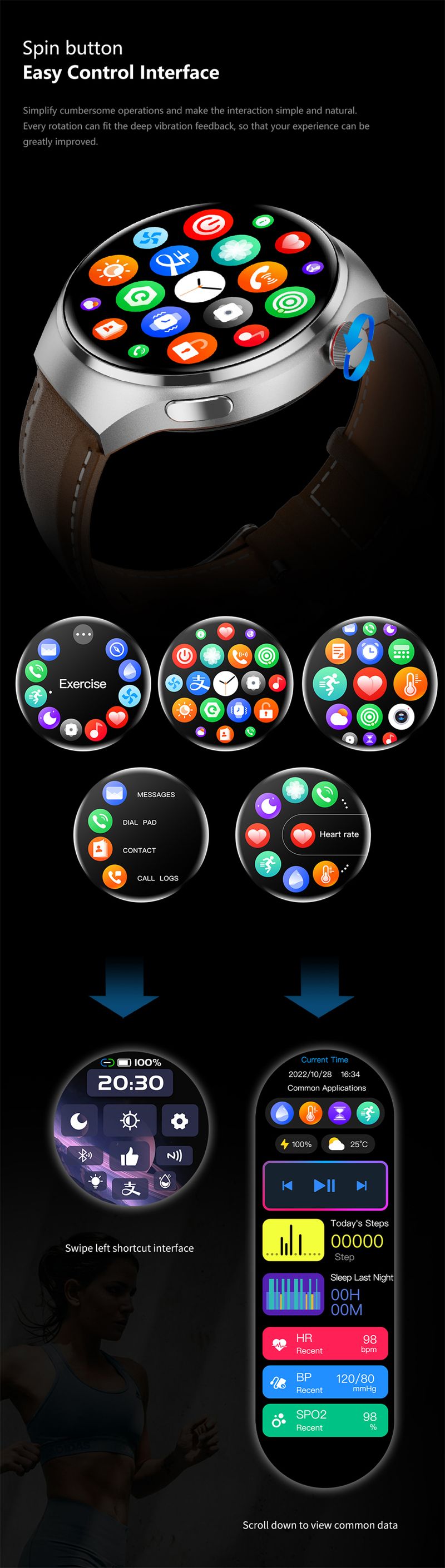 Yeni GT4 Pro GPS NFC Akıllı Saat Erkekler 360*360 AMOLED Ekran Kalp Atış Hızı Bluetooth Çağrı IP68 Su Geçirmez Erkek Akıllı Saat HUAWEI İçin_voghion.com