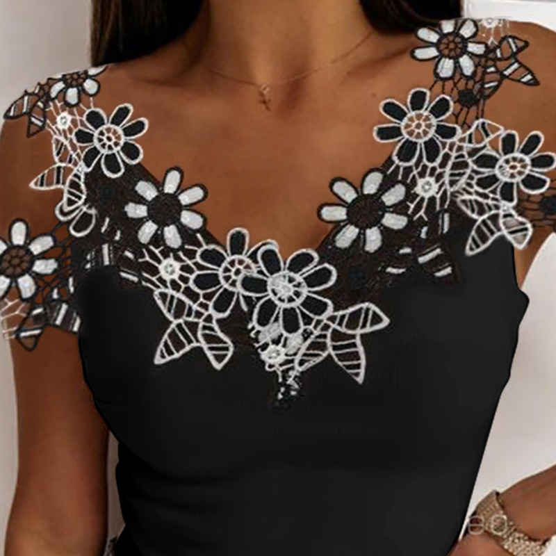 Blusa da donna colorata patchwork di pizzo_voghion.com