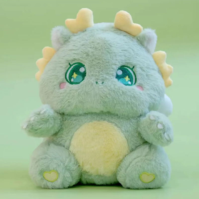 Boneca de pelúcia fofa Jingle Dragon, brinquedo de mascote do ano do dragão, travesseiro para dormir, boneca de pano, presente para meninos e meninas_voghion.com