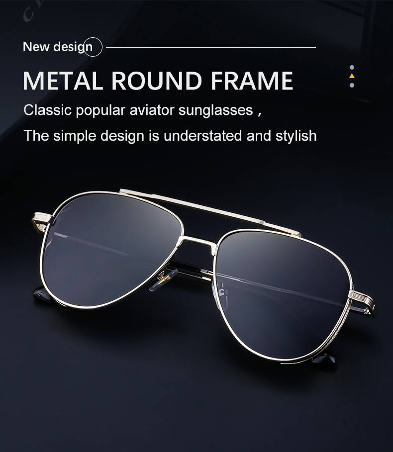 European and American retro double beam toad sunglasses for men, steam punk style flying sunglasses for men_voghion.com