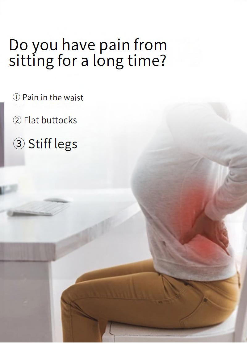 Hjemmetekstil stolehynde kontorstol pruttehynde langtidssiddende åndbar hoftepude langsom rebound memory foam pude_voghion.com